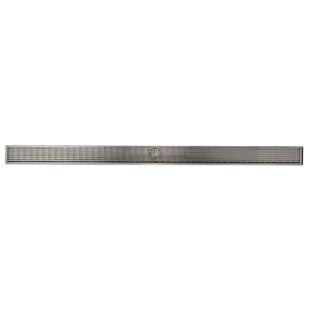 Alfi Brand 47" Stainless Steel Linear Shower Drain with Groove Lines ABLD47D